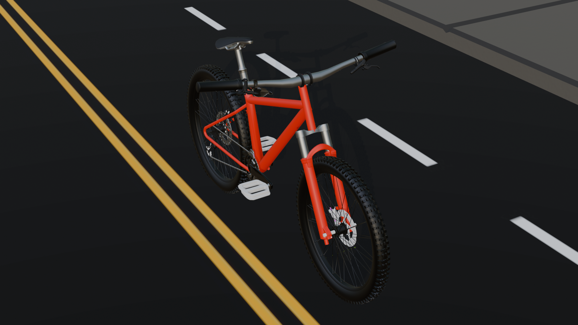 Render 3D Modeling Sepeda